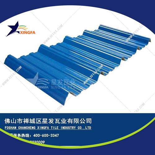 厚度3.0mm蓝色900型PVC塑胶瓦 开封工程钢结构厂房防腐隔热塑料瓦 pvc多层防腐瓦生产网上销售